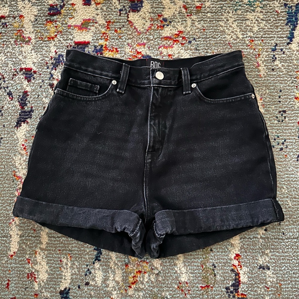 BDG Black Jean Shorts